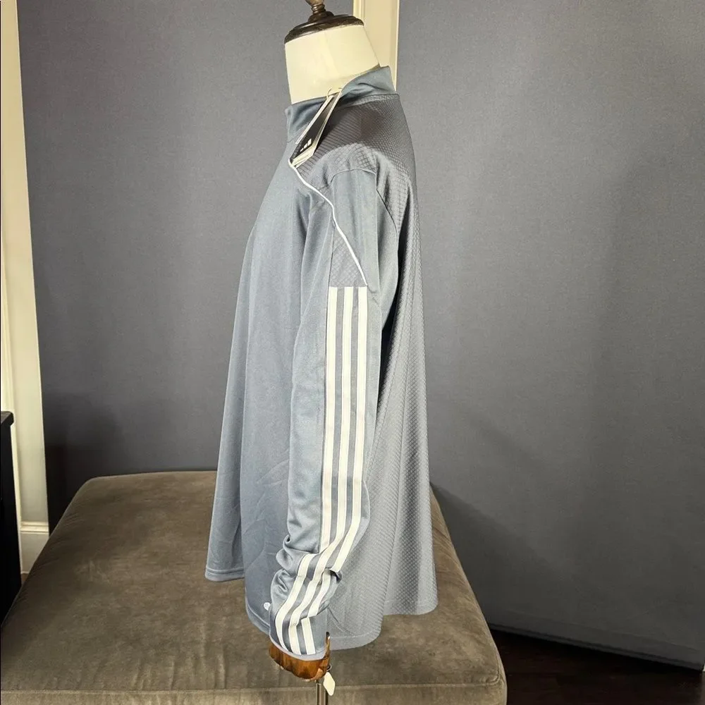 Adidas Men’s Gray Tiro 23 Training Track Top 1/4 Zip Long Sleeve Size XL NWT
